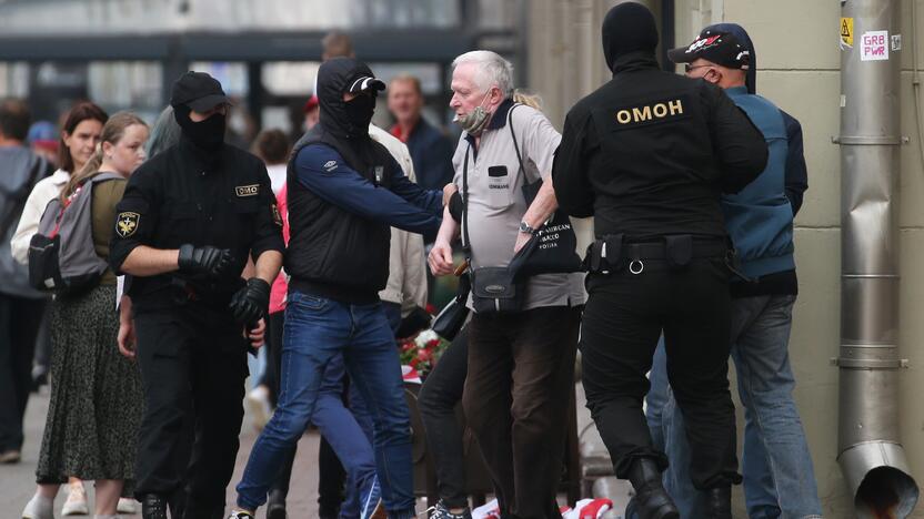 Per A. Lukašenkos gimtadienį – tūkstantinės minios protestas