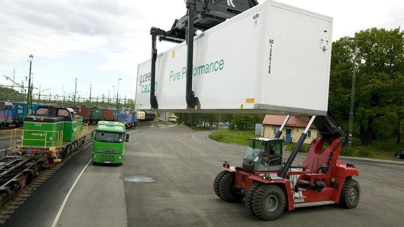 Pasiekimas: Švedijos nacionalinio vežėjo „Green Cargo“ konteineriai riedės per Klaipėdos uostą.