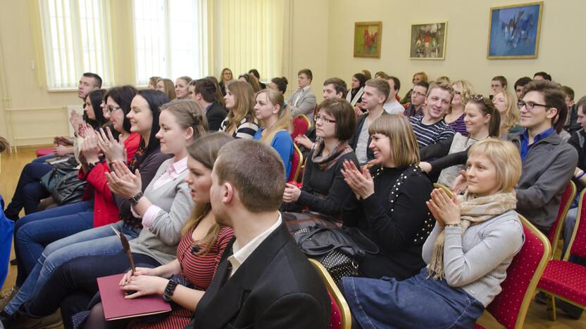 Aktyvumas: pernai vykę apdovanojimai sudomino visą universiteto bendruomenę.