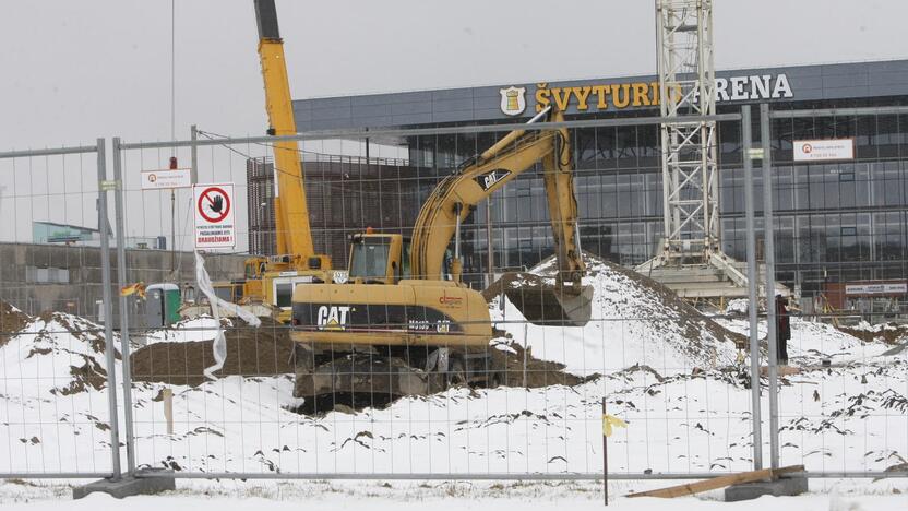 Statybos: uostamiestyje šalia "Švyturio" arenos statomas baseinas turi būti baigtas po metų.