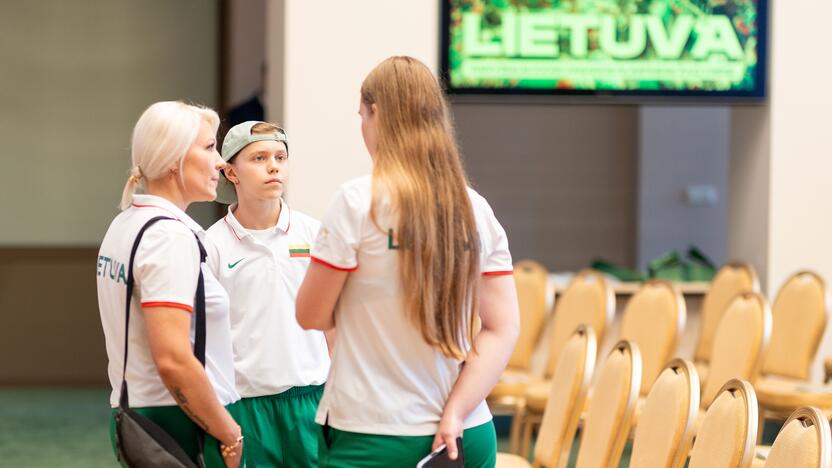 Į Paryžiaus olimpines žaidynes išlydėti Lietuvos sportininkai