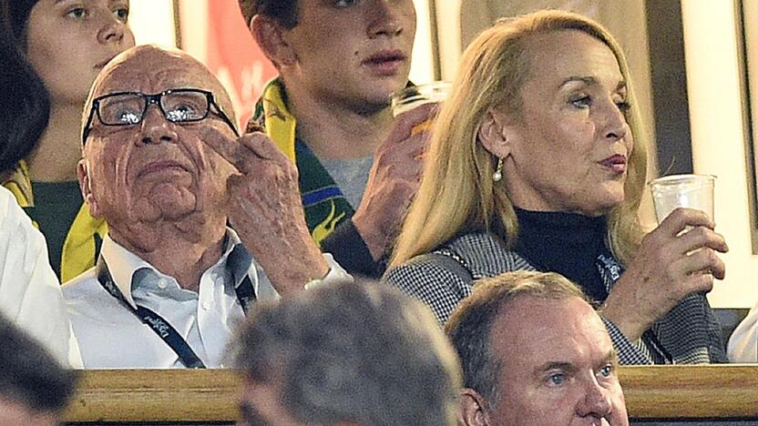 Jerry Hall ir Rupertas Murdochas