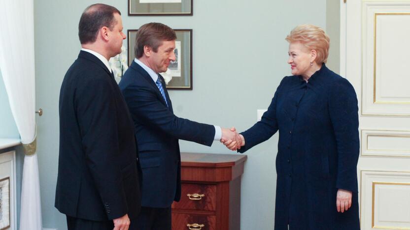 S. Skvernelis, R. Karbauskis, D. Grybauskaitė