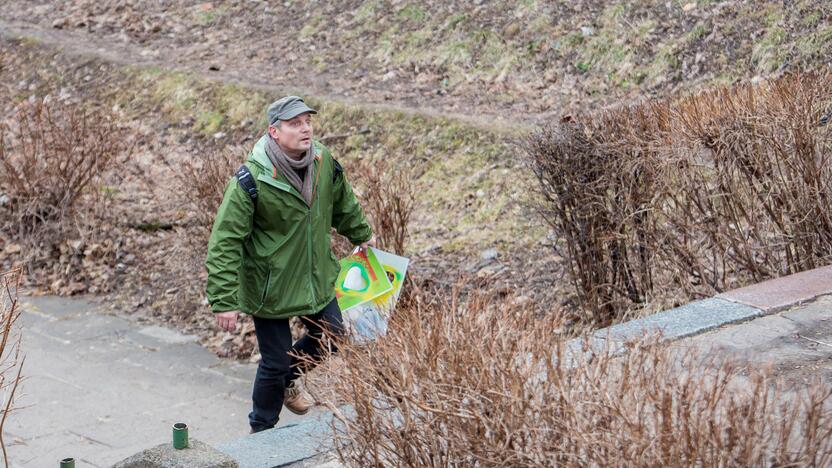 Piketas dėl Kauko laiptų medžių