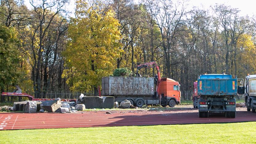 Ekskursija po griaunamą Kauno stadioną