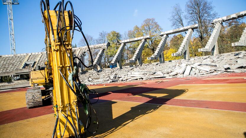 Ekskursija po griaunamą Kauno stadioną