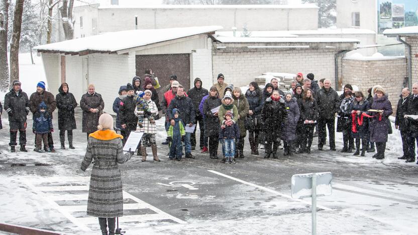 Naujai įrengti socialiniai būstai Bubiuose perduodami gyventojams