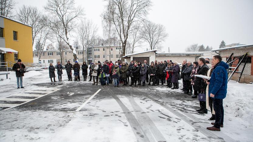 Naujai įrengti socialiniai būstai Bubiuose perduodami gyventojams