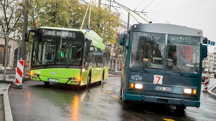 Kaune pristatyti naujieji troleibusai