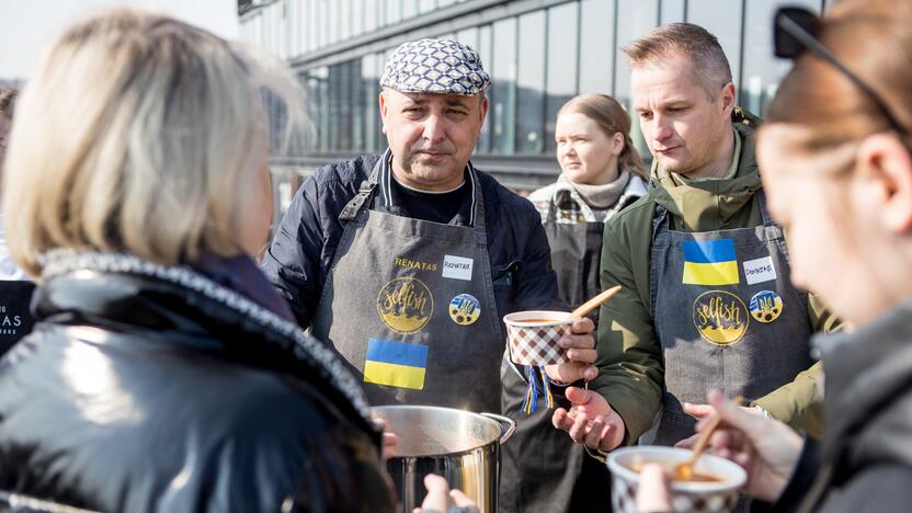 Kazimiero mugėje – ukrainietiški barščiai