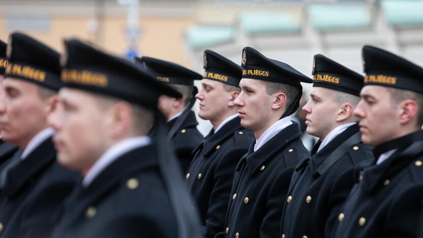 Oficiali JAV gynybos sekretoriaus pasitikimo ceremonija