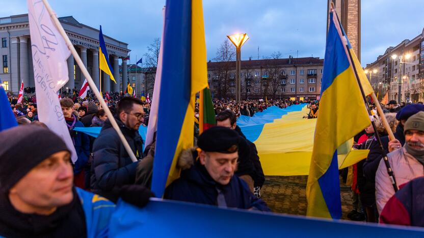 Vienybės ir solidarumo akcija „Laisvė šviečia“ Vilniuje