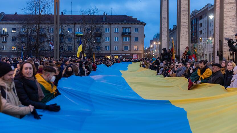 Vienybės ir solidarumo akcija „Laisvė šviečia“ Vilniuje