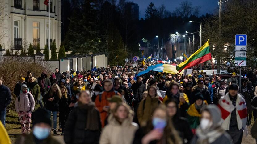 Vienybės ir solidarumo akcija „Laisvė šviečia“ Vilniuje