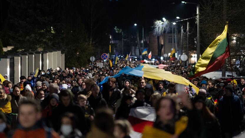 Vienybės ir solidarumo akcija „Laisvė šviečia“ Vilniuje