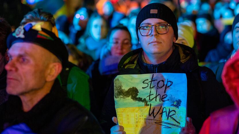 Vienybės ir solidarumo akcija „Laisvė šviečia“ Vilniuje