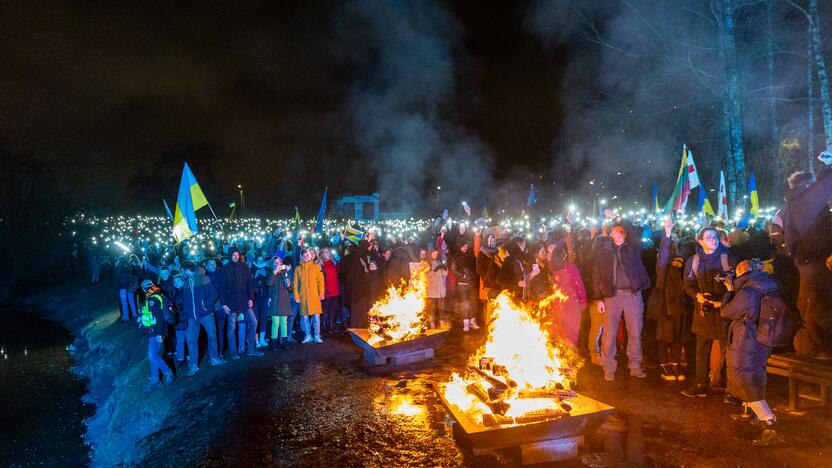 Vienybės ir solidarumo akcija „Laisvė šviečia“ Vilniuje