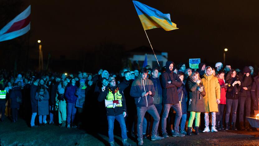 Vienybės ir solidarumo akcija „Laisvė šviečia“ Vilniuje