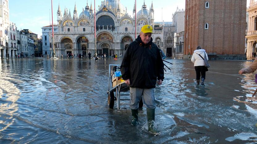 Veneciją užliejo potvynis