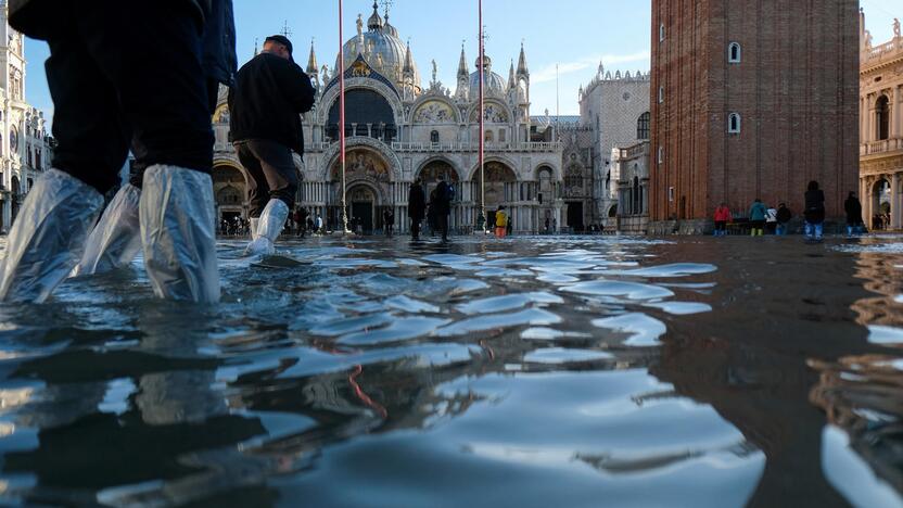 Veneciją užliejo potvynis