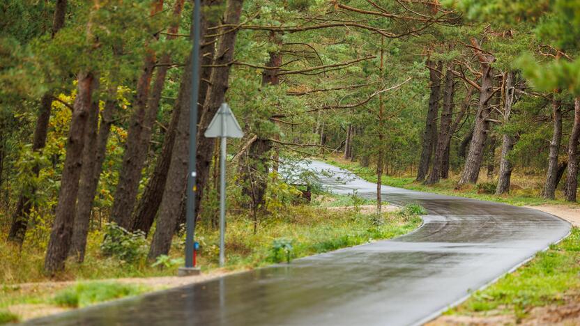 Rekonstruotas Kuršių nerijos dviračių takas