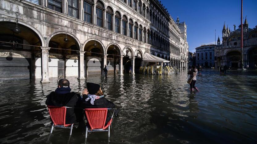 Veneciją užliejo potvynis