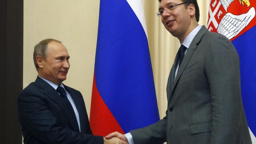 Vladimiras Putinas ir Aleksandras Vučičius