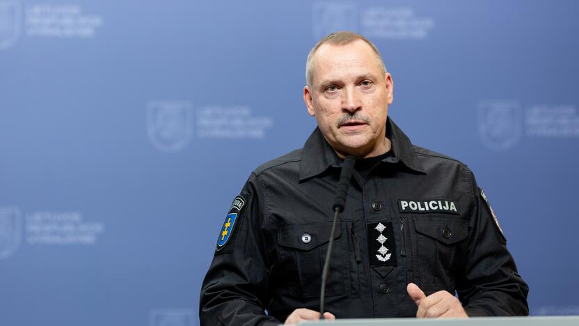 Naujų policijos, ugniagesių, Viešojo saugumo tarnybos vadų spaudos konferencija