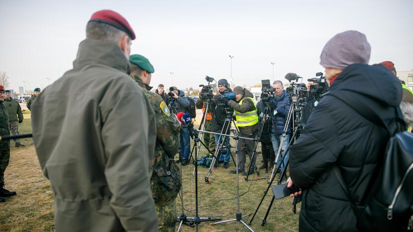 Į Lietuvą atvyko Vokietijos kariai