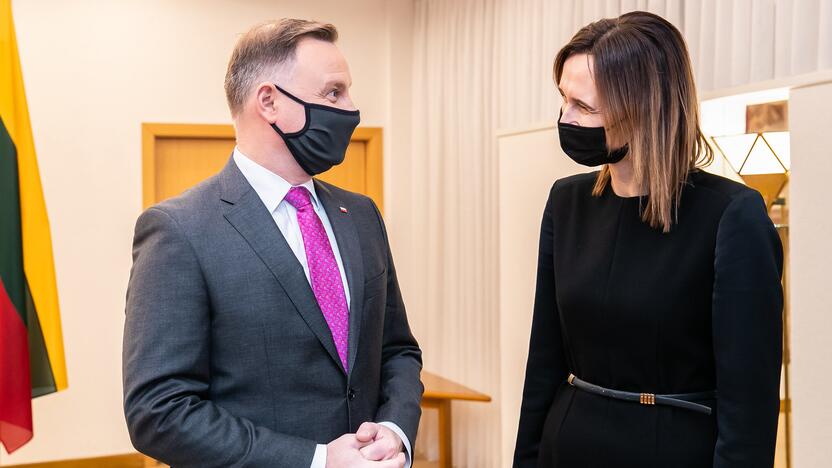 Andrzejus Duda ir Viktorija Čmilytė-Nielsen