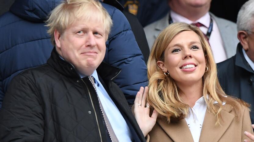 Borisas Johnsonas su žmona