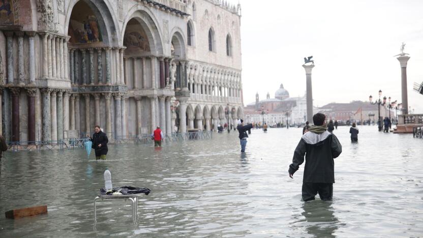 Veneciją užliejo potvynis