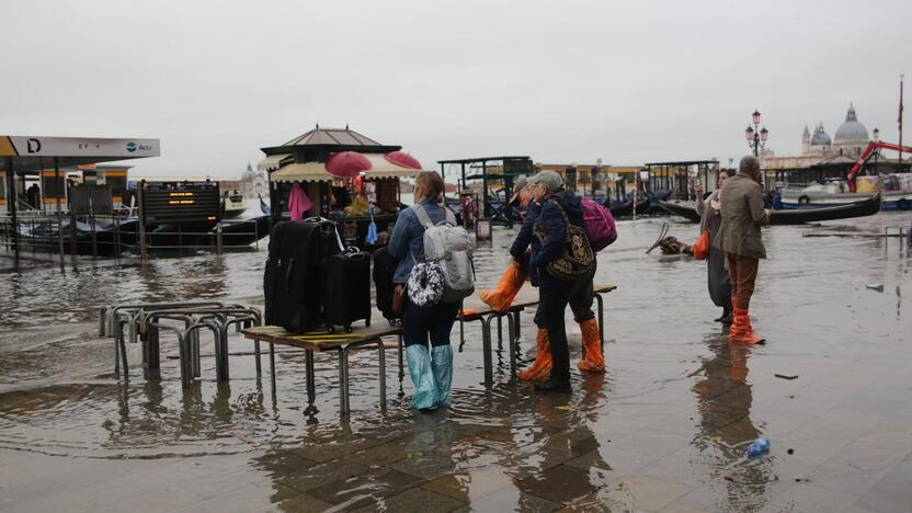 Veneciją užliejo potvynis