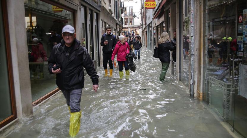 Veneciją užliejo potvynis