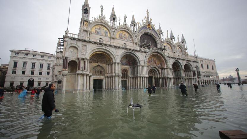 Veneciją užliejo potvynis