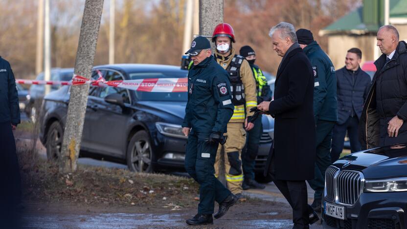 G. Nausėda lankėsi krovininio orlaivio avarijos vietoje