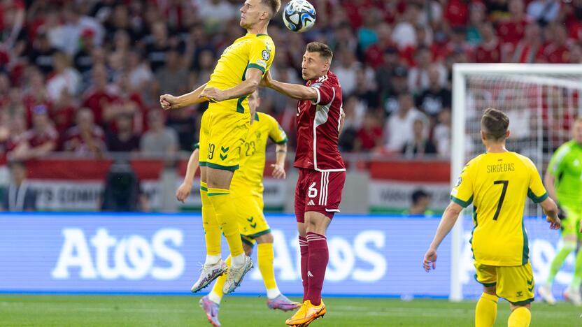 Europos futbolo čempionato atranka: Vengrija – Lietuva 2:0