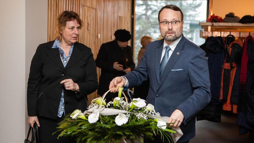 Vilniaus kompozitorių namų salėje atsisveikinimas su G. Ručyte-Landsbergiene