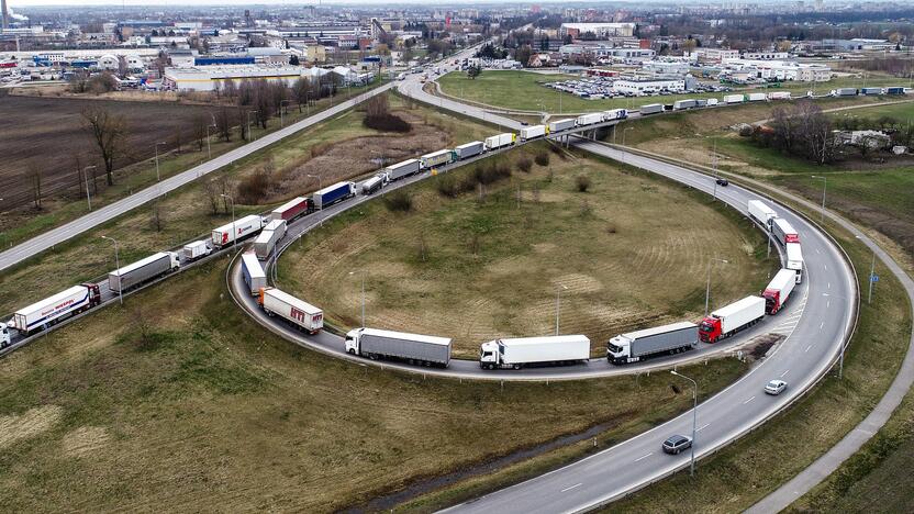 Vilkikų eilės Lietuvos pasienyje su Lenkija