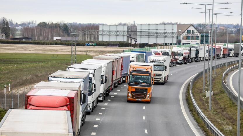 Vilkikų eilės Lietuvos pasienyje su Lenkija