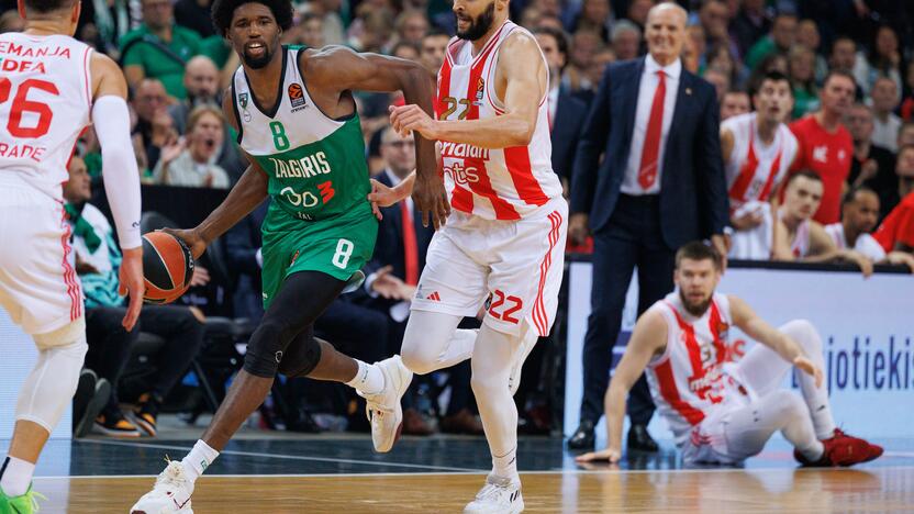 Eurolyga: Kauno „Žalgiris“  –  Belgrado „Crvena Zvezda“ 79:74