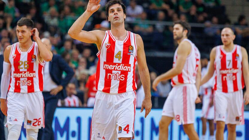 Eurolyga: Kauno „Žalgiris“  –  Belgrado „Crvena Zvezda“ 79:74