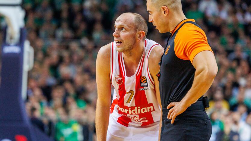 Eurolyga: Kauno „Žalgiris“  –  Belgrado „Crvena Zvezda“ 79:74