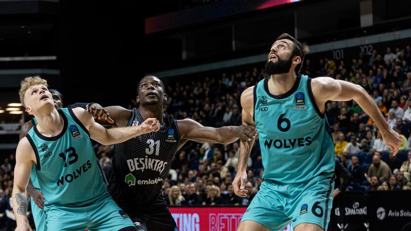 Europos taurė: Vilniaus  „Wolves“ – Stambulo „Bešiktaš“ 90:88