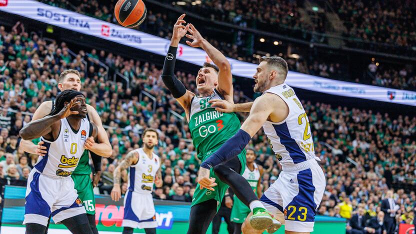 Eurolyga: Kauno „Žalgiris“ – Stambulo „Fenerbahce“ 98:75