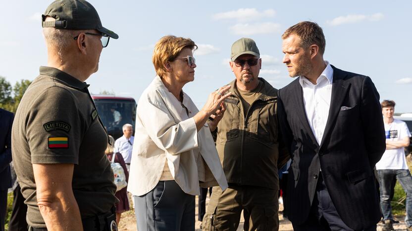 Lietuvos ir Latvijos užsienio reikalų ministrų vizitas pasienyje