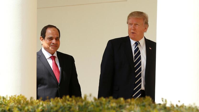 Abdelis Fattah al-Sisi ir Donaldas Trumpas