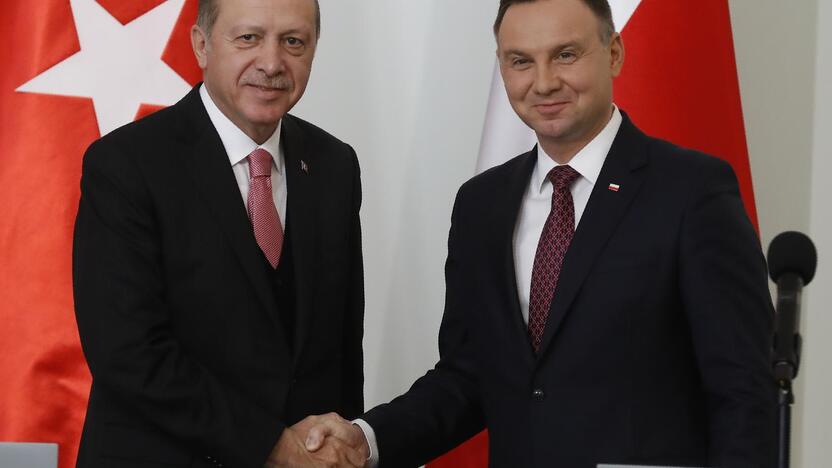 Recepas Tayyipas Erdoganas  ir Andrzejus Duda