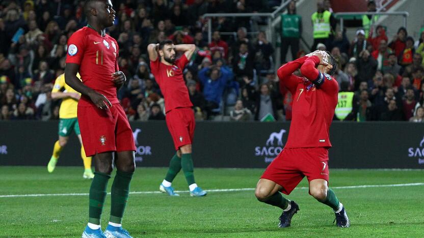 Europos futbolo čempionato atranka: Portugalija – Lietuva 6:0