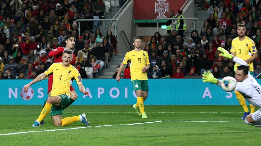 Europos futbolo čempionato atranka: Portugalija – Lietuva 6:0